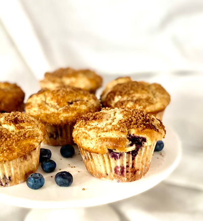 Original Sour Cream Blueberry Banana Muffins